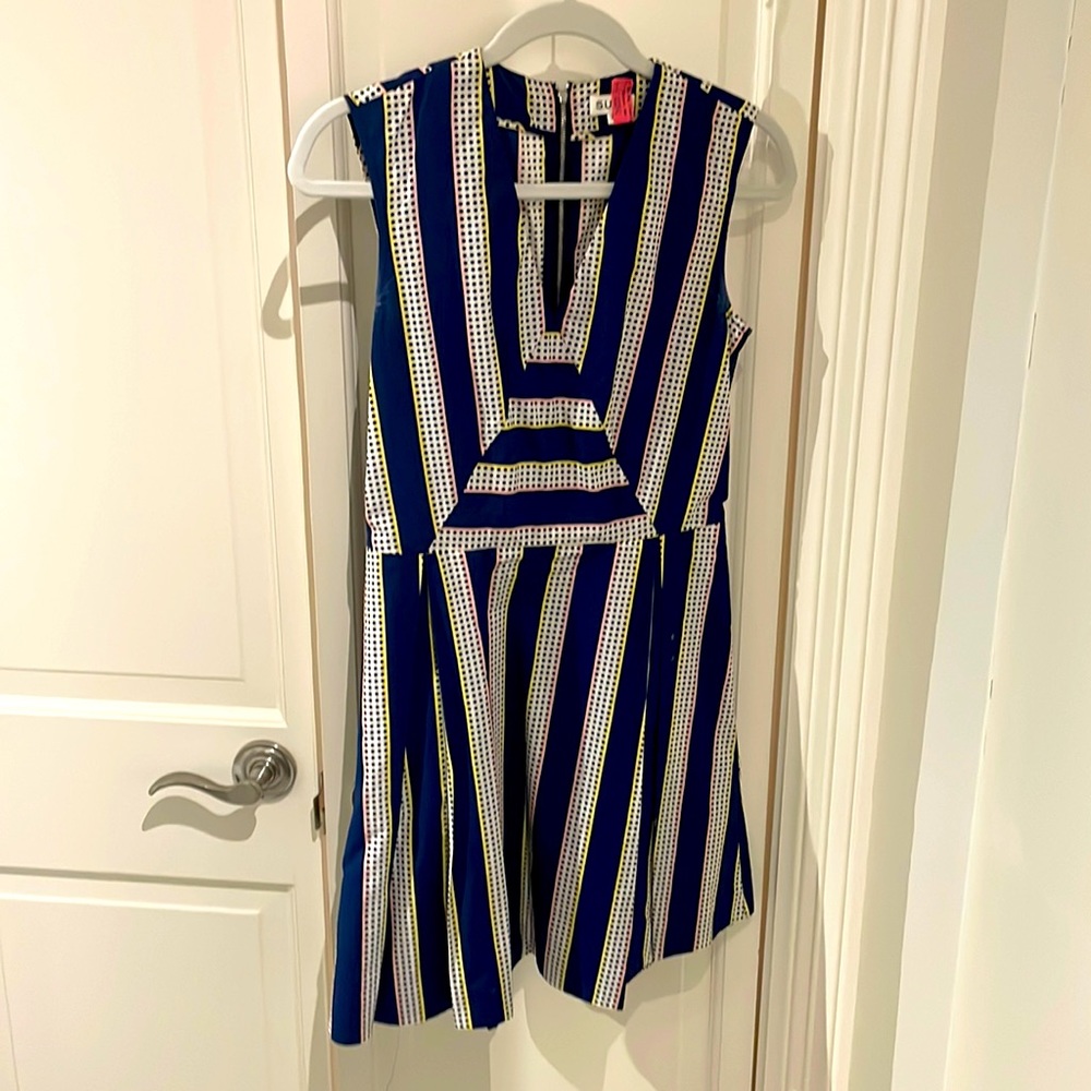 Suno Printed Cotton Poplin Dress